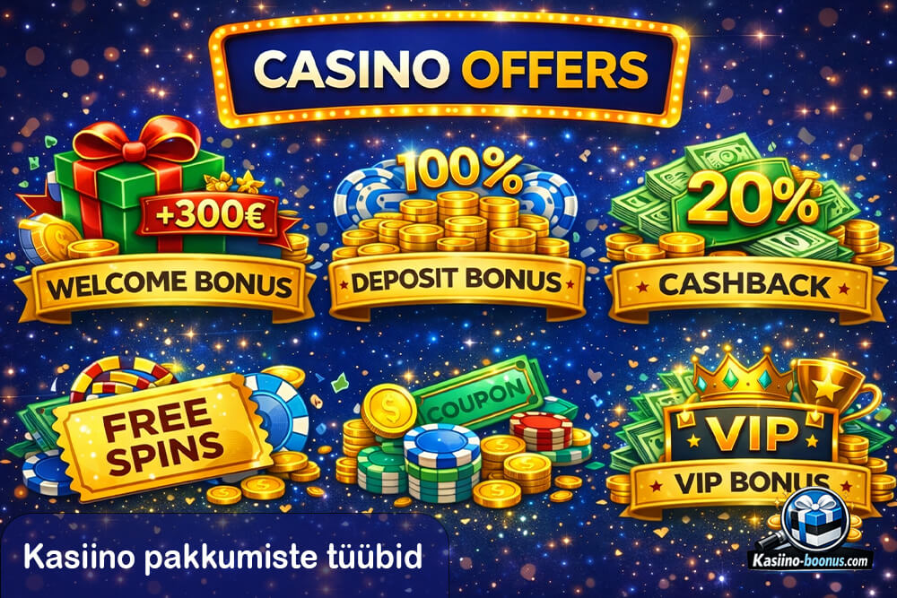 Milliseid pakkumiste tüüpe esineb