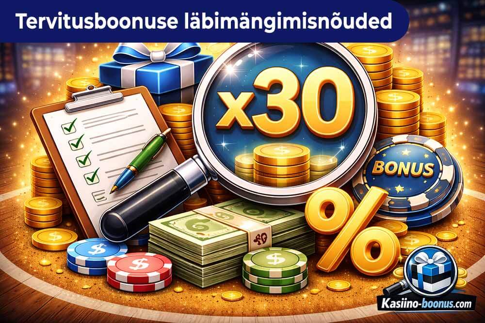 Tervitusboonuse läbimängunõuded